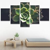 SIGNWIN 5 Panel Canvas Wall Art Flora Snapshot for Home Decorations Ready to Hang - 60