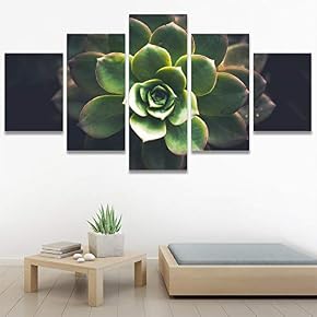 SIGNWIN 5 Panel Canvas Wall Art Flora Snapshot...