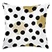 Poszewki na poduszki ozdobne 45 x 45 cm czarne kropki na białym tle poszewka na poduszkę dwustronny nadruk jesienna poszewka na poduszkę, miękkie dekoracyjne poszewki na poduszki na kanapę łóżko salon sypialnia samochód