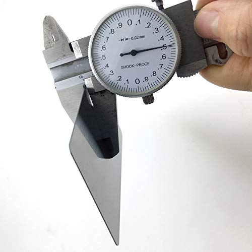 Ebamaz 304 Edelstahl Metall Visitenkarten 86X54X0,5 mm Packung mit 10 Stück (Silber Gebürstet, Blanko)