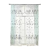 Traitement des fenêtres : les rideaux transparents permettent à la lumière naturelle de circuler dans vos pièces pour éclairer l'intérieur de la maison, et la transparence est juste précise pour refuser la vue des fenêtres sur votre maison afin d'offrir suffisamment d'intimité.