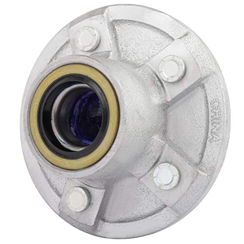 Scitoo Wheel Hub Kit Boat Trailer Hub With Galvanized Idler Hub 5 Lug On 4 1/2 Bolt Pattern 68149 X 44649 Bearing Fit For 3500Lb #TOP2