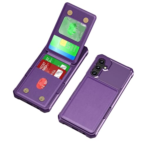 Ysnzaq Etui do Samsung Galaxy A56 z uchwytem na karty, klasa wojskowa, wytrzymała ochrona, odporne na wstrząsy, odporne na zarysowania, portfel etui z podpórką do Samsung Galaxy A56 / Galaxy A36.ZM,