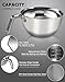 Double Boiler Pot Set,1250ML/1.1QT Mixing Bowl for Chocolate Melting, 2200ML/ 2QT 304 Stainless Steel Pot With Silicone Spatula for Melting Chocolate, Candy, Candle, Soap, Wax