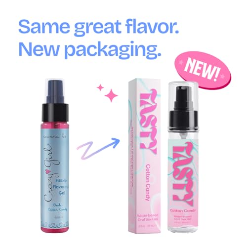 Image of IntiMD Tasty Cotton Candy Water Based Flavored Edible Oral Gel, 2 Ounce, for Men, Women and Couples