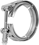 PALOZO 5 Inch V Band Clamp Stainless Steel 304 V-Band Bolt Clamp for Exhaust Pipe Flanges