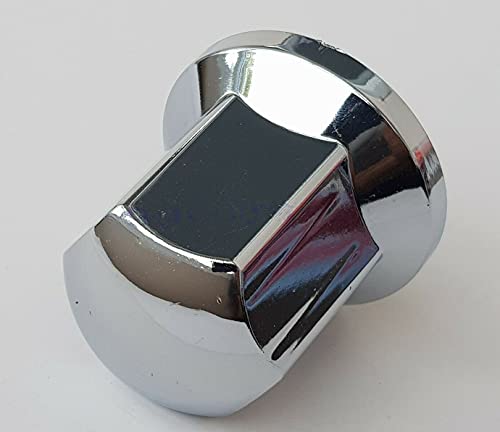 24/7 Auto 25 x 32 mm Chrom-Kunststoff-Radmutter-Abdeckungen für LKW, Anhänger, LKW