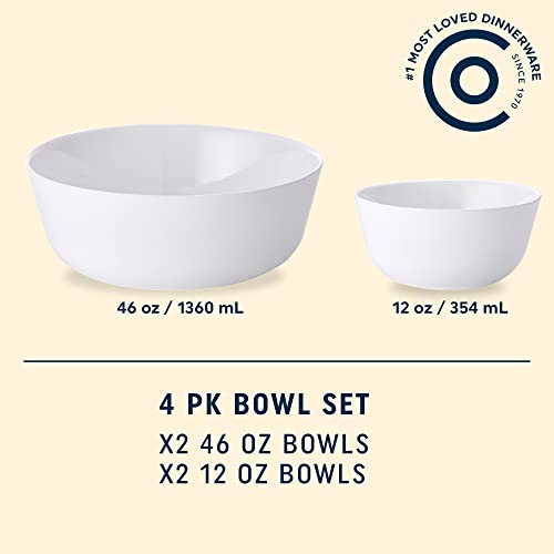Corelle White Ed Bowl Set 4Pk Ffp, 4 Piece #TOP1