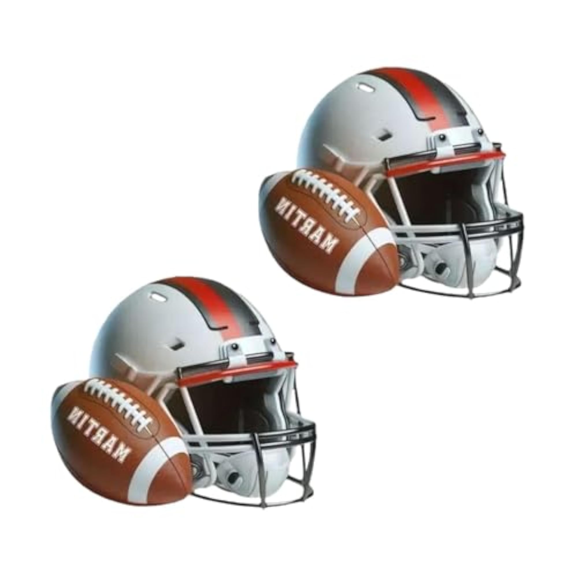 2 Pieces Christmas Rugby Ornament Creative Pendant