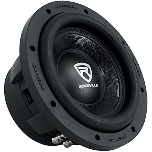 Rockville W8K6D4 V2 K6 8" Car Audio Subwoofer, DVC 4-Ohm, 70 Oz Magnet