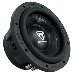 Rockville W8K6D2 V2 1400W Peak / 350W RMS 8-Inch Car Subwoofer Dual 4-Ohm, High-Power Audio, Deep Bass Response, Durable Build, for Car Audio Enthusiasts