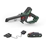 Webb Eco 20V Cordless 15cm/6inch Pruning Saw - 4.9m/s, 3/8 Chain Pitch, Easy Adjustment System, Lightweight Design, 3 Year Warranty, 2Ah Battery & Charger Included