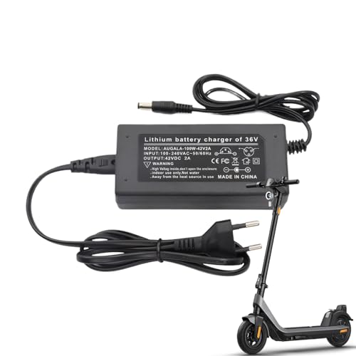 Mppchhn Caricabatterie per Monopattino Elettrico | Caricabatterie Rapido 42V 2A,Attrezzatura Di Ricarica A Risparmio Energetico Per E-Bike Monopattini Skateboard