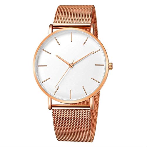 NUIOsdz Reloj De Cuarzo para Mujer Reloj De Oro Rosa De Malla Cover