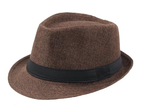 Zacharias Men's Cotton Blended Fedora Hat f-02 (Free Size_Pack of...