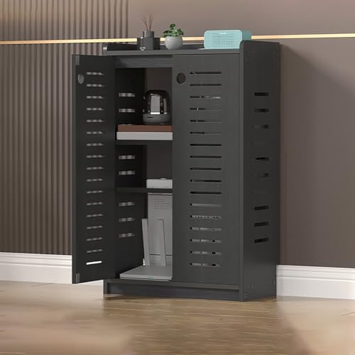 Organizador de cables de madera para ocultar cables y disipar calor 2