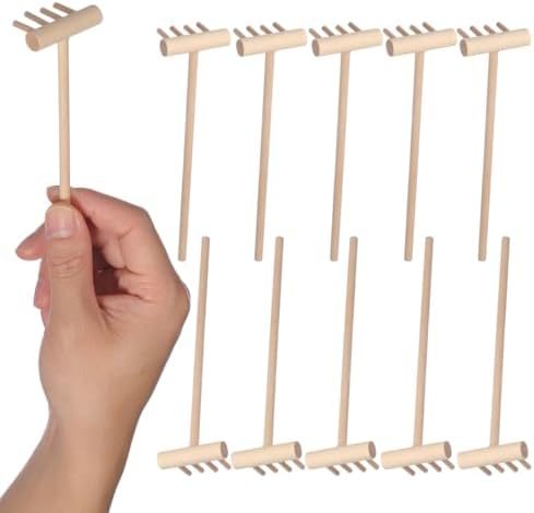 YARNOW 20 Pcs Mini Zen Garden Rake Set, Bamboo Tabletop Sand Tool...