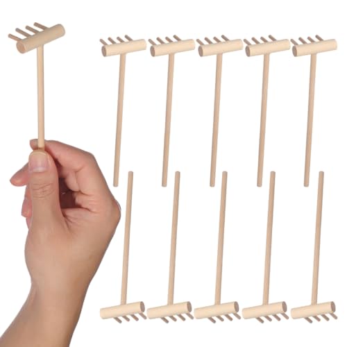 Juego Mini Rastrillos Zen para Jardín DOITOOL 10 Piezas miniatura 1