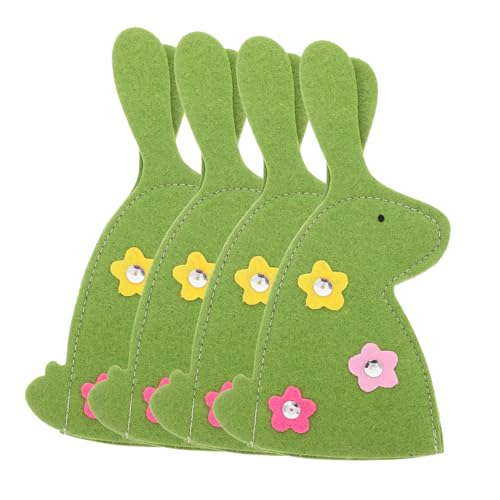 Ciieeo 4pezzi Copriuova Portatili Forma Coniglietta Sacchetti Per Uova in Non Decorazioni Per Feste Mano Copriuova Per Uso