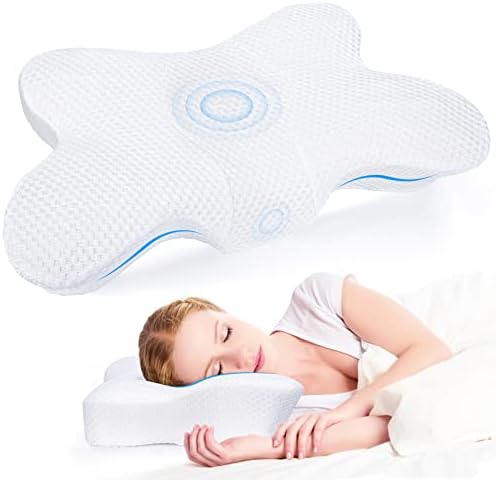 DIKI Cervical Memory Foam Pillow, Ergonomic Contour Pillow for Neck and Shoulder Pain Relief, Orthopedic Neck Pillow for Side, Back and Stomach Sleepers, Bed Support Pillow for Sleeping