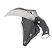 MASALONG Pterosaurs Outdoor Camping Tactical Portable Defender Fixed Claw Knife Full Tang Handle(White)