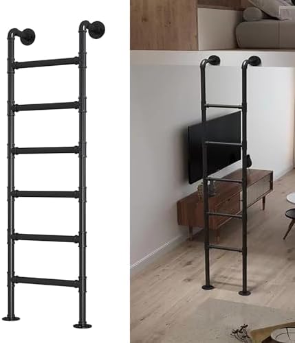 Heavy Duty Wall Mounted Bunk Bed Ladder - 330lbs Capacity - 3.3ft Safe Step Ladder for High Loft Attics, Dorms, Outdoor Use & Easy Access to Attic/Basement