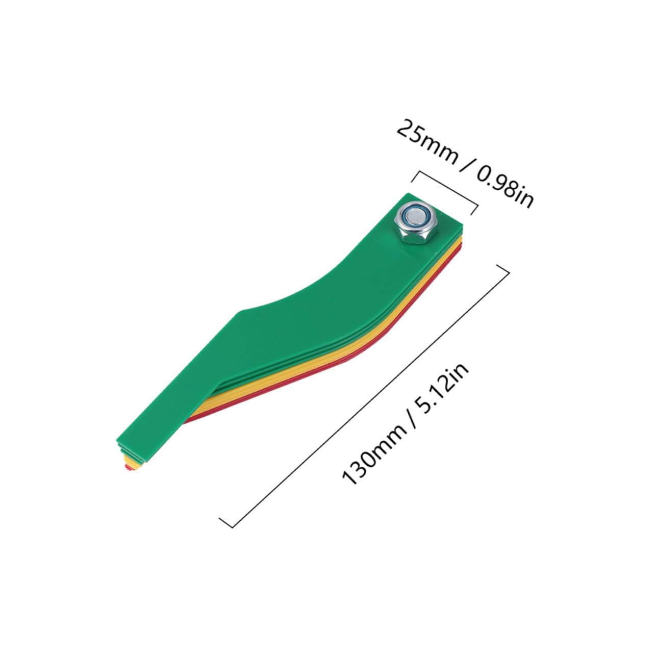 PartyKindom Car Brake Pad Scale Brake Pad Gauge Thickness Gauge for Measuring Tool High Precision