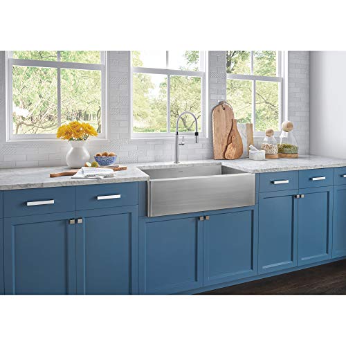 Top Knobs Tk251Bsn Sanctuary Ii Collection 5" Modern Metro Pull, Brushed Satin Nickel #TOP7