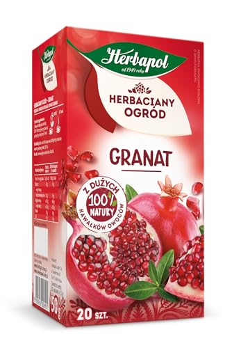 Pomegranate Tea Natural Pure And Refreshing Herbal Fruit Infusion Herbapol