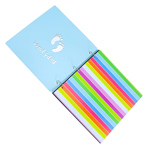 SEWACC 2 Peças Álbum De Bebê Álbum De Fotos De Madeira Álbum De Recortes De Bebê Macio Livros De Beb