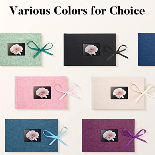 image for Fabmaker Small 4x6 Photo Album with Memo Areas, Picture Album Holds 50