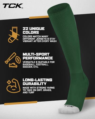 Image of Prosport Baseball Socks & Softball Socks, Kids & Adult Knee High Tube Sock