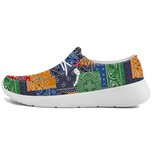 Quorax Loafers for Women Men Paisley Slip-on Sneakers Casual Shoes Gifts for Men Women2