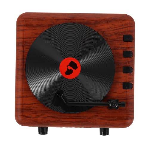Enceinte sans fil portable mini platine vinyle rétro VILLCASE avec caisson de basses intégré