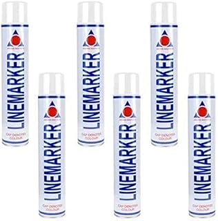Aerosol Solutions White Line Marker Marking Spray Paint x 6 750ml