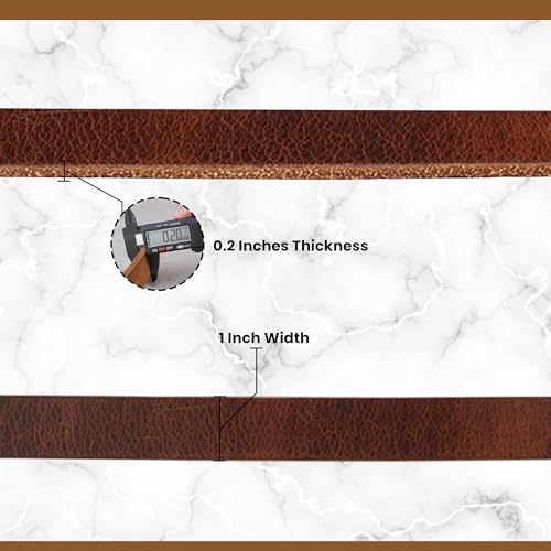 Image of Grain Buffalo Leather Suspender for Men | 0.2 inches thickness | Western Heavy Duty Dress Suspender