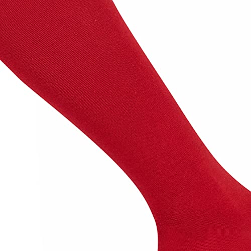 Mysocks Knee High Red Socks For Women Men Combed Cotton Seamless Toe Tall Long High Socks #TOP4