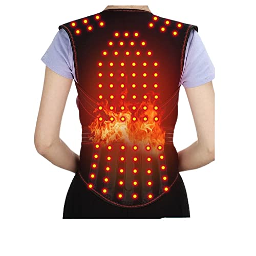 Evita el dolor de espalda con el corrector de postura de 56 imanes y calor lumbar