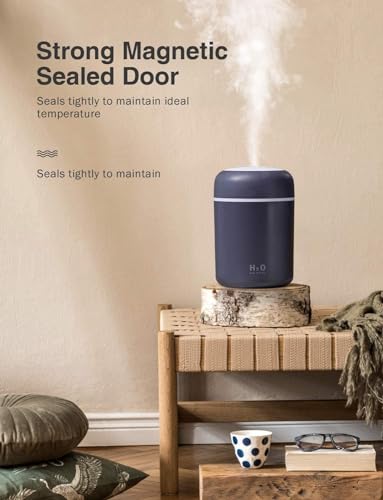 Image of Humidifier Colorful Light Cool Mini Humidifier USB Personal Desktop For Car Office Bedroom Auto ShutOff Mist Modes Super Quiet - PACK OF 1