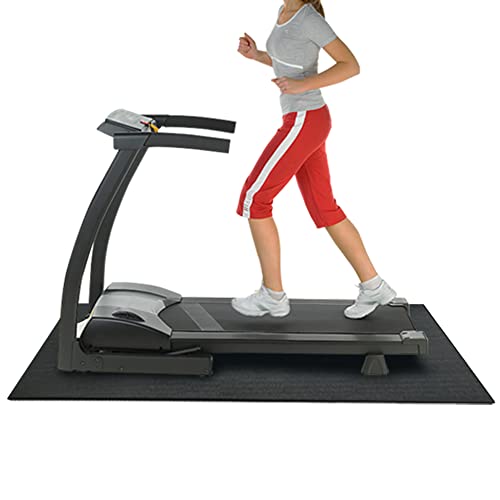 Rubber-Cal Treadmill Mat, Black, 3/16-Inch X 4 X 7.5-Feet #TOP1