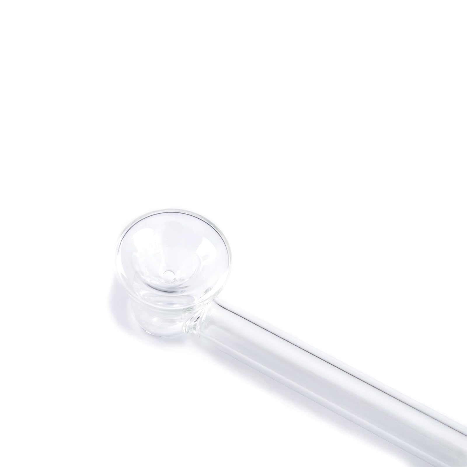 HIBRON Pipa de Vidrio para Fumar, Portátil, Fácil de Limpiar y Llevar, Ideal para una Experiencia de Fumado Relajada (Pequeño, 12)