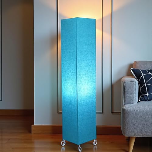 Image of Cotton Fabric Floor Lamp for Bedroom's Desk Lamp for LivingRoom, Bed Room, Office | Night Stand Dimmable Room Floor Lamp for Reading Corner Lamp | Bulb Included