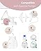 BALIME 28MM Wide-Mouth Flange Spectra Replacement Pump Parts for S1 S2 - Exact Fit Medical Grade Silicone Breast Pump Parts - BPA Free Spectra Pump Parts - Perfect for Travel & Working Moms (2-Pack)