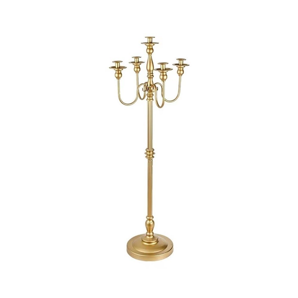 Candelabro Decorativo Candelero Alto de pie 5 Cabezas para el Comedor(Grande)