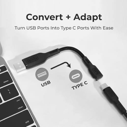 BLACK+DECKER USB C to USB Adapter [2 Pack] Type C Female to USBA Male OTG Cable USBA to USBC Adapter Apple Compatible with MacBook Pro/Air iPhone 17/16/15 Series Samsung Galaxy S24/S23/S22, Black by BLACK+DECKER - Image 3