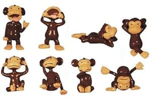 Monkey Madness Cake Topper Figurines