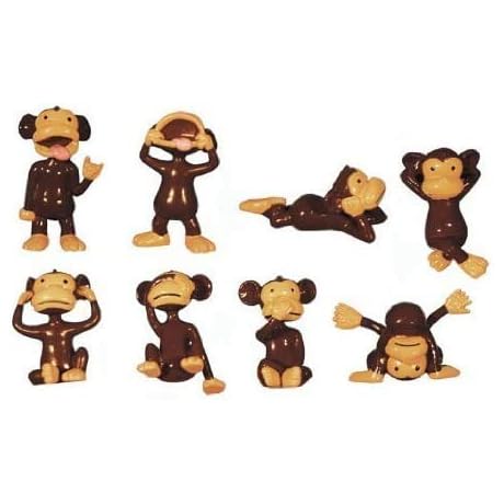 Monkey Madness Cake Topper Figurines