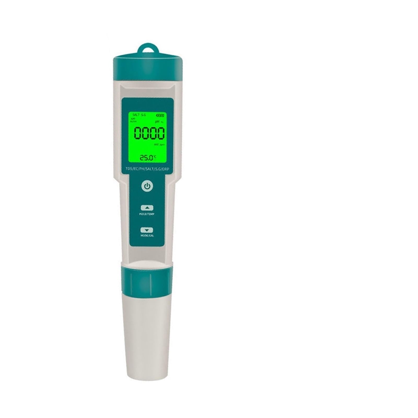 Kit per l'analisi dell'Acqua, Rilevatore di qualità Acqua 7 in 1 PH/TDS/EC/Salinità/ORP/SG/Temperatura Monitor misurazione Test Digitale ad Alta precisione(with Backlight)