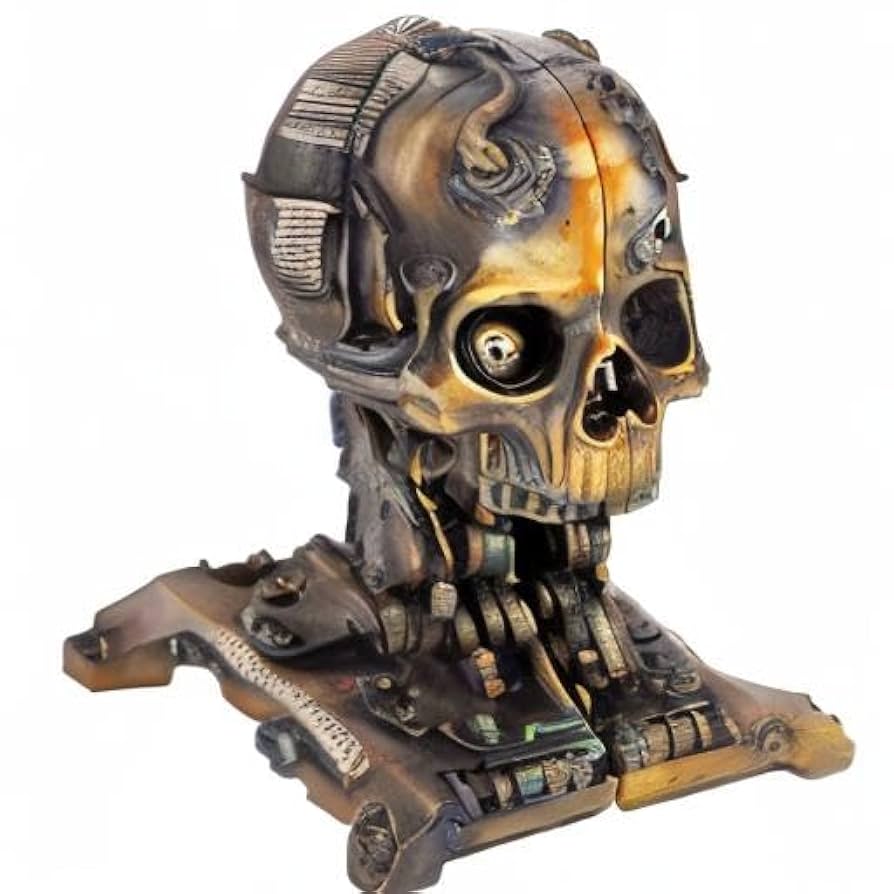 Amazon.com: Design Toscano Cyborg Skeleton Bookend Statue