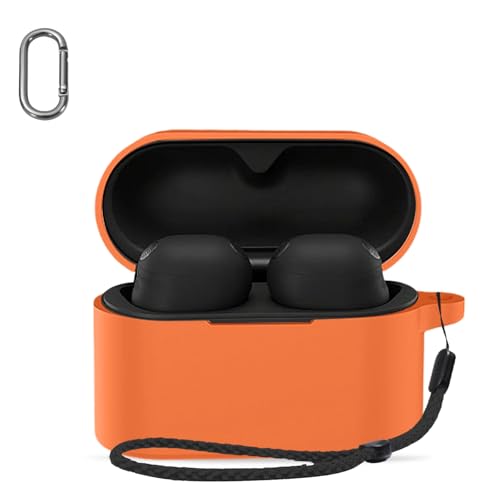 For �\�j�[(SONY) WF-1000XM6 �P�[�X �J�o�[ �yHUKWIMO�z �J���r�i�t��+�X�g���b�v�t�� �ϏՌ� �h�� �h�o �����[�d�\ �S�ʕی� �L�Y�h�~ WF-1000XM6 �Ή� [�I�����W]